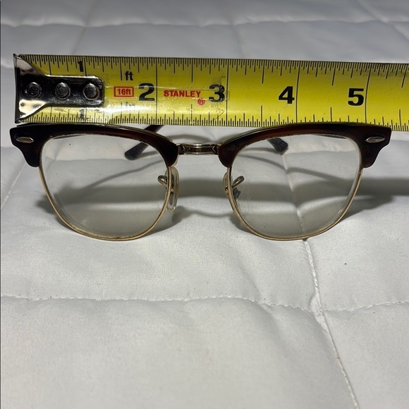 Ray-Ban Brown and Gold Aviator Glasses - Picture 3 of 13